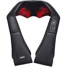 Naipo Shiatsu Back and Neck Massager with Heat Deep Kneading Massage for Neck, Back, Shoulder, Foot and Legs, Use at Home, Car, Office