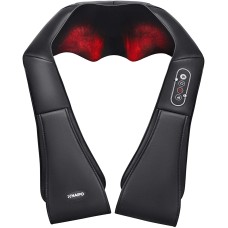 Naipo Shiatsu Back and Neck Massager with Heat Deep Kneading Massage for Neck, Back, Shoulder, Foot and Legs, Use at Home, Car, Office