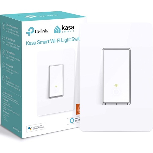 Kasa Smart (HS200) Light Switch by TP-Link, Single Pole, Needs Neutral Wire, 2.4Ghz WiFi Light Switch Works with Alexa and Google Assistant, UL Certified, 1-Pack, White Kasa Smart (HS200) Light Switch by TP-Link, Single Pole, Needs Neutral Wire, 2.4Ghz WiFi Light Switch Works with Alexa and Google Assistant, UL Certified, 1-Pack, White