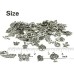 JIALEEY Wholesale Bulk Lots Jewelry Making Silver Charms Mixed Smooth Tibetan Silver Metal Charms Pendants DIY for Necklace Bracelet Jewelry Making and Crafting, 100 PCS JIALEEY Wholesale Bulk Lots Jewelry Making Silver Charms Mixed Smooth Tibetan Silver Metal Charms Pendants DIY for Necklace Bracelet Jewelry Making and Crafting, 100 PCS