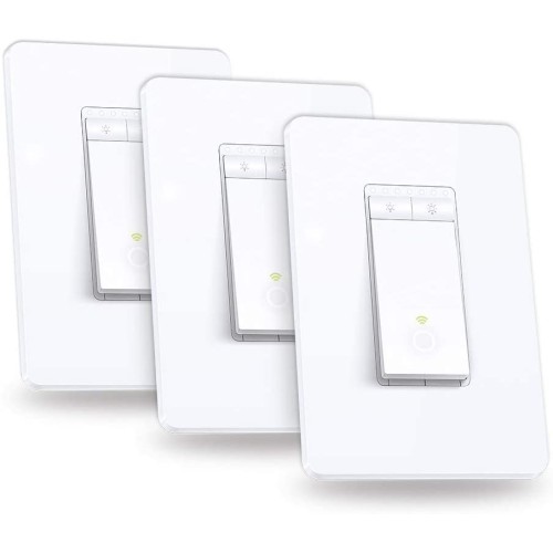 Kasa Smart Dimmer Switch by TP-Link, Single Pole, Needs Neutral Wire, WiFi Light Switch for LED Lights, Works with Alexa and Google Assistant, UL Certified, 3-Pack(HS220P3) Kasa Smart Dimmer Switch by TP-Link, Single Pole, Needs Neutral Wire, WiFi Light Switch for LED Lights, Works with Alexa and Google Assistant, UL Certified, 3-Pack(HS220P3)