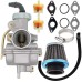 PZ20 Carburetor for Kazuma Baja 50cc 70cc 90cc 110cc 125cc TaoTao 110B NST SunL Chinese Quad 4 Stroke ATV 4 Wheeler Go Kart Dirt Bike Honda CRF50F XL75 CRF80F XR50R with Air Fuel Filter PZ20 Carburetor for Kazuma Baja 50cc 70cc 90cc 110cc 125cc TaoTao 110B NST SunL Chinese Quad 4 Stroke ATV 4 Wheeler Go Kart Dirt Bike Honda CRF50F XL75 CRF80F XR50R with Air Fuel Filter