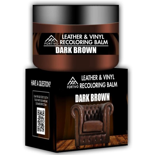 Dark Brown Leather Recoloring Balm - Leather Repair Kits for Couches - Leather Restorer for Couches Brown Car Seat, Boots - Cream Leather Repair for Upholstery - Refurbishing Dark Brown Leather Dye Dark Brown Leather Recoloring Balm - Leather Repair Kits for Couches - Leather Restorer for Couches Brown Car Seat, Boots - Cream Leather Repair for Upholstery - Refurbishing Dark Brown Leather Dye