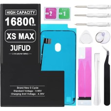 16800mAh Replacement Battery Used for iPhone Xs MAX, High-Capacity 0 Cycle Li-Polymer Battery - Compatible with Models A1921 A2101 A2102 A2104 Includes Full Repair Kit
