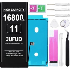 16800mAh Replacement Battery Used for iPhone 11, High-Capacity 0 Cycle Li-Polymer Battery - Compatible with Models A2111 A2223 A2221 Includes Full Repair Kit 