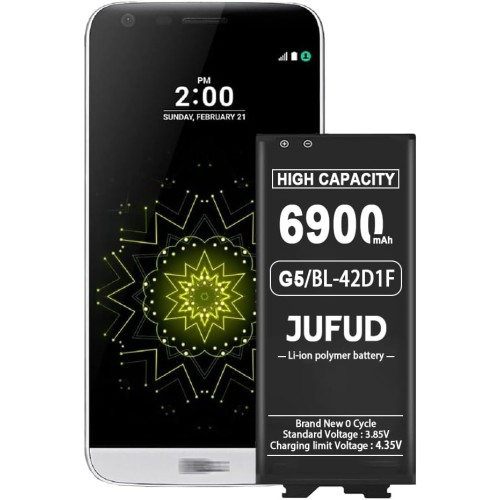 Upgraded Battery,6900mAh High Capacity Li-Polymer Compatible Battery Replacement for for LG VS987, H820, H830, LS992, US992, H845, Dual H850, H858, H860 Upgraded Battery,6900mAh High Capacity Li-Polymer Compatible Battery Replacement for for LG VS987, H820, H830, LS992, US992, H845, Dual H850, H858, H860