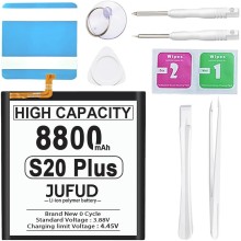 8800mAh Li-Polymer Replacement Battery fit for Galaxy S20 Plus - High-Capacity 0 Cycle Battery Compatible Galaxy S20 Plus SM-G985 SM-G985F SM-G986U Includes Repair Kit 