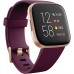 Fitbit Versa 2 Health and Fitness Smartwatch with Heart Rate, Music, Alexa Built-In, Sleep and Swim Tracking, Bordeaux/Copper Rose, One Size (S and L Bands Included) Fitbit Versa 2 Health and Fitness Smartwatch with Heart Rate, Music, Alexa Built-In, Sleep and Swim Tracking, Bordeaux/Copper Rose, One Size (S and L Bands Included)