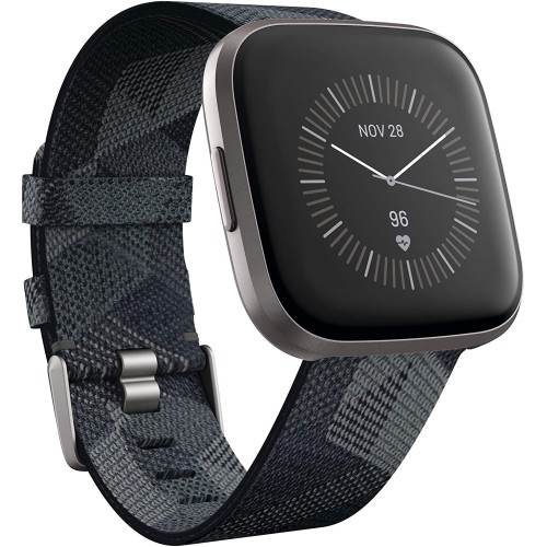 Fitbit Versa 2 Health and Fitness Smartwatch with Heart Rate, Music, Alexa Built-In, Sleep and Swim Tracking, Bordeaux/Copper Rose, One Size (S and L Bands Included) Fitbit Versa 2 Health and Fitness Smartwatch with Heart Rate, Music, Alexa Built-In, Sleep and Swim Tracking, Bordeaux/Copper Rose, One Size (S and L Bands Included)